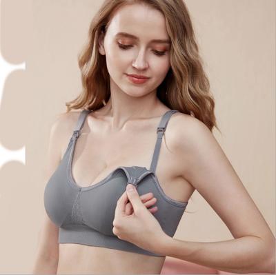 China Full Cup Wear Slightly Wireless Breathable Seamless Maternity Nursing Bras For Pregnancy Women for sale