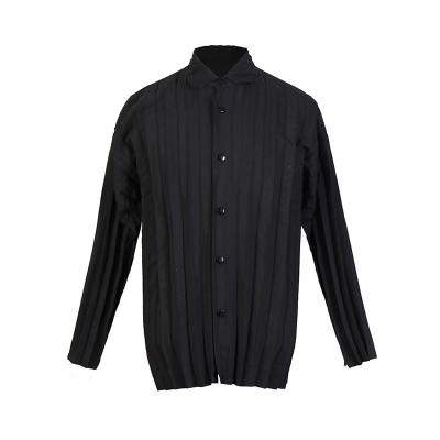 China 2022 New FXZ Pleat Shirt Men's Breathable Light Ripe Wind Men's Straight Pleated Shirt for sale