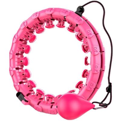 China Plastic Fitness Equipments Polynesian Dance Ring With Weight Ball For Home Height Adjustable Plastic Exercise Use Fitness Equipments for sale