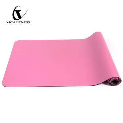 China Elastic Band NBR PVC PU Yoga Rubber Mat With Bag For Sports for sale