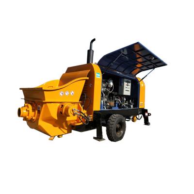 China Mobile Diesel Engine Driven Cement Mortar Machinery Repair Shops Concrete Pump Concrete Pouring Pump for sale