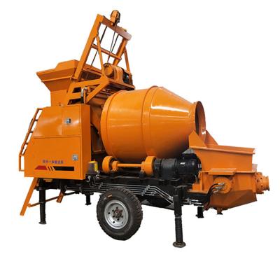 China Construction material shops hot sale quality 35m3/h diesel concrete mixer and concrete pumping machine all-in-one for sale