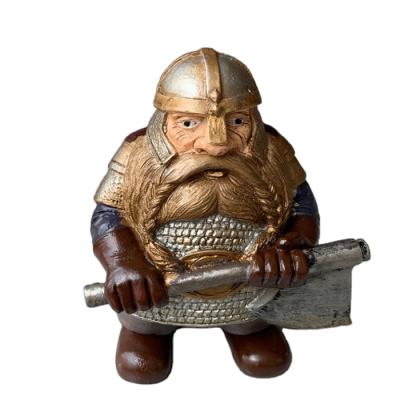 China 2021 CHINA NEW DESIGN RESIN GNOME STATUES SOUVENIR DECORATION GARDEN DECORATION VIKING VICTOR NORSE NORSES for sale