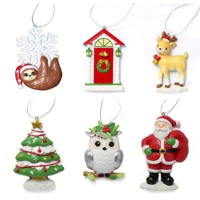 China CHINA 2021 NEW DESIGN RESIN CHRISTMAS COLLECTION CHILDREN'S HOT SELLING INDOOR TOY CHRISTMAS GIFT SET KIDS SOUVENIR HANGING HOME TOY for sale