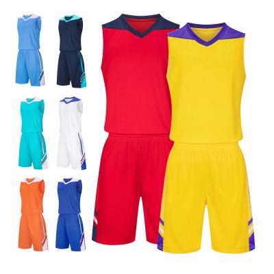 China Antibacterial Basketball Uniform Customized Adult Mens Basketball Set Club Team Custom Training Jerseys Game Customizes Basketball Wear for sale