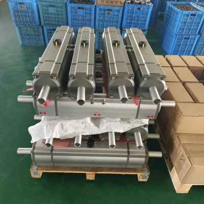 China AT pneumatische actuator met dubbele werking, pneumatische aandrijving met eenvoudige werking Te koop