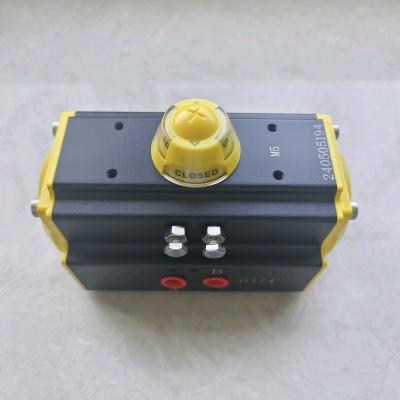 China AT Series rack and pinion pneumatic actuator 90 Degree Rotation OEM for sale