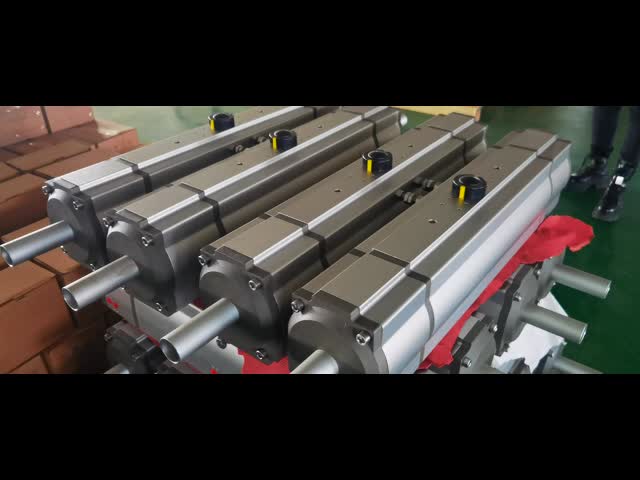 Three Position Pneumatic Cylinder 3 Position Pneumatic Actuator 180 Degree