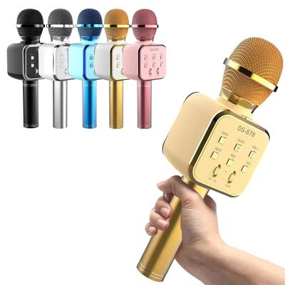 China Six Kinds Of Popular Party Casual Party Design Karaoke Home Entertainment Kids Single Tooth Wireless Blue Microphone for sale