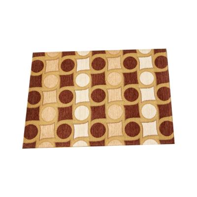 China CLASSIC Acoustic Door Mat Beige Geometric Pattern Jacquard Carpet Floor Mat For Home for sale