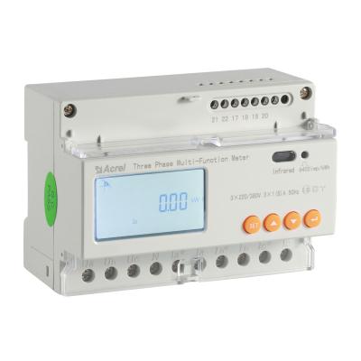 China Acrel ADL3000-E-B/KC Din Rail Energy Meter Three Phase with zero export for sale