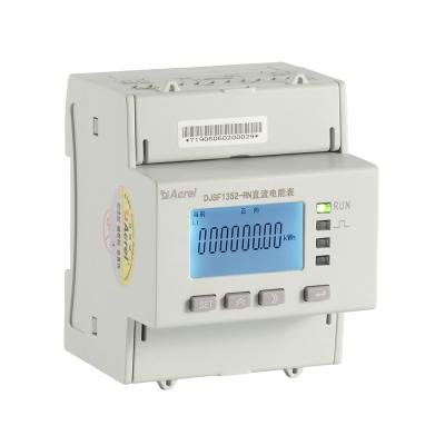 중국 Din Rail 2 채널 45~65Hz 1000V DC 에너지 미터 Rs485 DJSF1352-RN 판매용