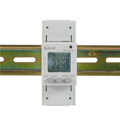 China Acrel ADL200 Single Phase Din Rail Meter Voltage And Current Meter Modbus Din Rail Single Phase Energy Meter Data Logger for sale