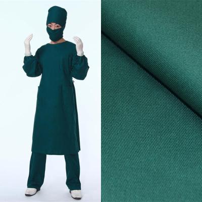 China Twill Flame Retardant Hospital TC 65/35 100% Cotton Uniform Fabric For Nurse Doctor Workwear Medical Fabric for sale