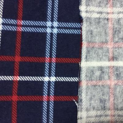 China 2019 Wholesale Shrink-Resistant Soft Fleece Egyptian One-sided Cotton Yarn Dyed Printed Flannel Fabric for sale