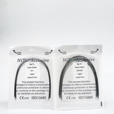 China Round& Rectangular Dental Orthodontic Memory NITI Super Elastic Round / Rectangular Arch Wire Orthodontics Archwires for sale