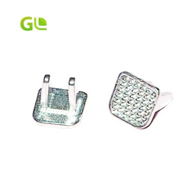 China GL Metal Bondable Orthodontic Builder/Dental Welding Tongue Tamers Lingual Buttons Bite Opener Tongue Bite Builder for sale