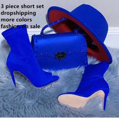 China 2022 Trendy Blue CIA Klein Wholesale Luxury Women Fashion Ladies Purses and Handbags for sale