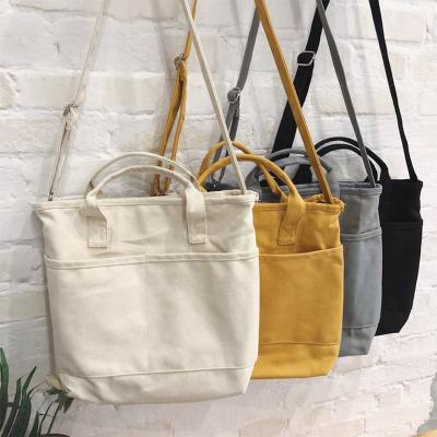 China Recycled New Arrival Logo Printing Large Capacity Shoulder Canvas Eco Friendly Custom Cotton Tote Bag For Shopping for sale