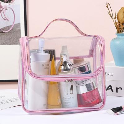 China Fashion PP Clear Plastic Zipper Cosmetic Bag For Cosmetic Swimwear for sale