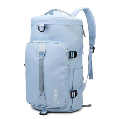 China Fashion Gym Sport Fleece Backpack Waterproof Travel Bag With Shoes Compartment for sale