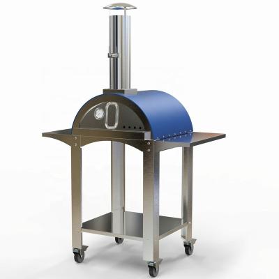 China Outdoor High Efficiency Wood Burning Stainless Steel Pizza Oven With Firebrick Floor O-XBL for sale