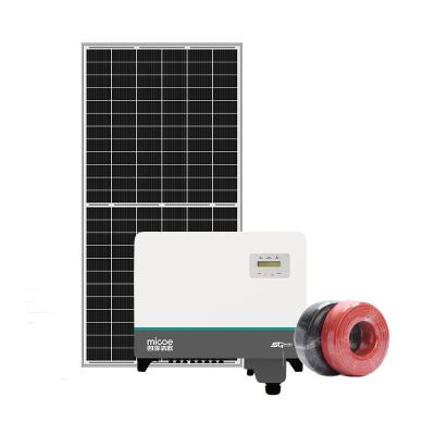 China Micoe High Efficiency 30KW 50KW 100KW Home Commercial Industrial Hybrid Solar Power System for sale