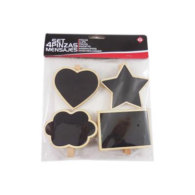 China Mini Europe Blackboard Pegs Natural Wooden Chalkboard Note Clips Show Label Notice Label Holder for sale