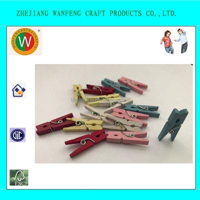 China Nautical Best Choice Wooden Colored Wood Paper Clips Clips From Factory Directly for sale