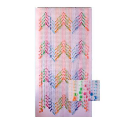 China Europe plastic bead string curtain, plastic bead door curtain.hanging bead door curtain. for sale