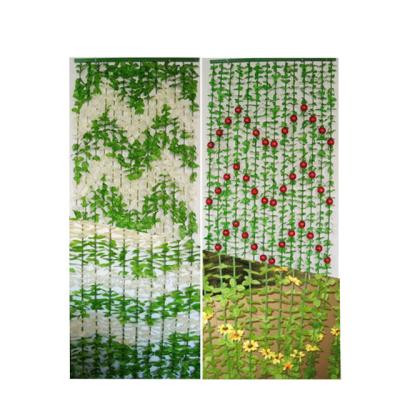 China Minimalist Plastic Sheet Bamboo Beaded Door Curtains for sale