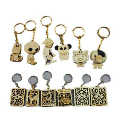 China Custom Europe Laser Engraving Wood Key Chain/Keychain/Keyholder for sale