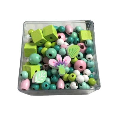 China DIY Accessories Painted Wooden Round Bead Matched Bead for sale