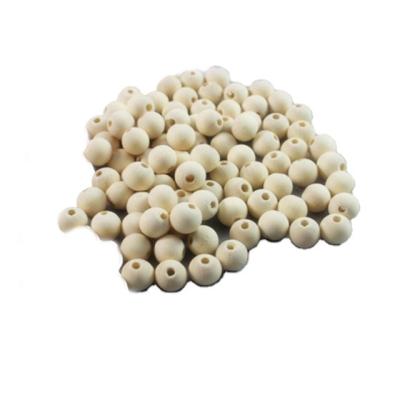 China Hot Selling Lotus Wood Color Round Natural Beads Teething Wood Beads From Europe for sale