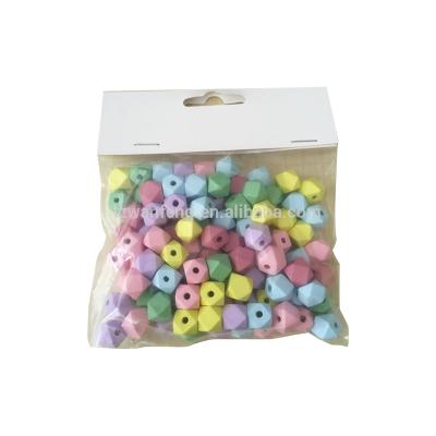 China Europe Wanfeng Colored Wooden Beads Painted Wooden Wooden Bead EN71 Ice Cream for sale