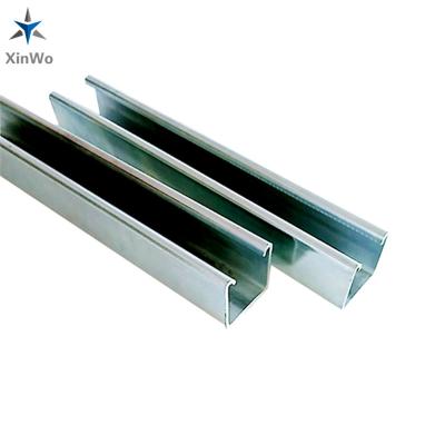 China Construction ISO Standard Slotted Powder Coated Steel Channel Unistrute 41x21 41x41 for sale