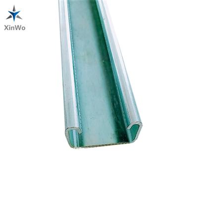 China Universal Construction and 41*21*2.0mm Pre-galvanized Unistrute Channel Galvanized Galvanized Unistrute Single Channel Strut Unistrute Channel for sale