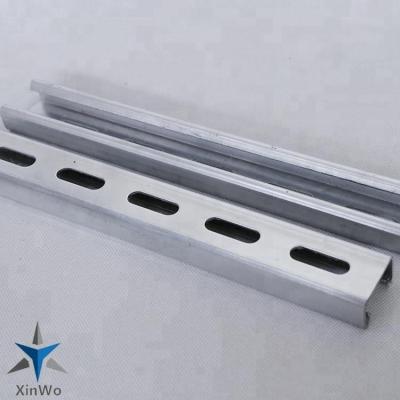 China Solar Panel Mounting Brackets Hot Dipped Galvanized Carbon C C Cold Rolled Steel Channel for sale