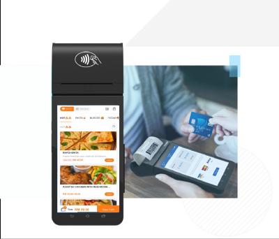 China Smart Android Foodservice All-in-One Mobile POS Payment Terminal Restaurant POS With Software Card Reader E-payment for sale