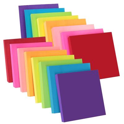 China Factory direct sale personalized square shape printed colorful sticky notepad for sale