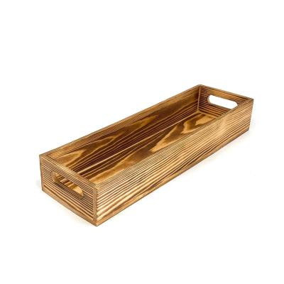 China Classic Best Selling Wooden Tray Serving Tray 15x5 Long Inch For Rustic Kitchen Decor for sale