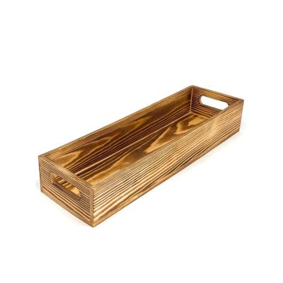 China Best Selling Classic Wooden Box With Wooden Serving Trays 15x5 Long Inch For Rustic Kitchen Decor for sale