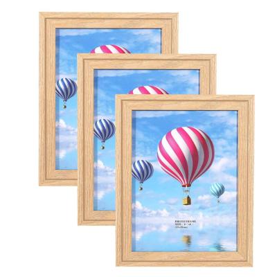 China Handmade Classic Rustic Design 3 Pack 6x8 Photo Frames Picture Frames Oak Color Driftwood Frame for sale