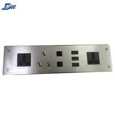 China commercial usb wall socket with aluminum panel for hotel system for sale