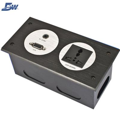 China Easy Installation Advanced Aluminum Wall Socket With Various Configuration for sale