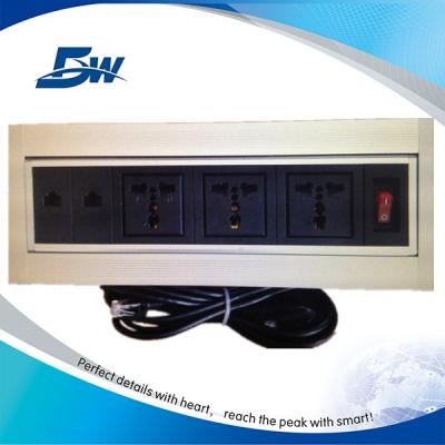 China BW-T66 Commercial Desktop Electrical Cable Box With Modular Rotating Table Cable Socket / Outlet Outlet for sale