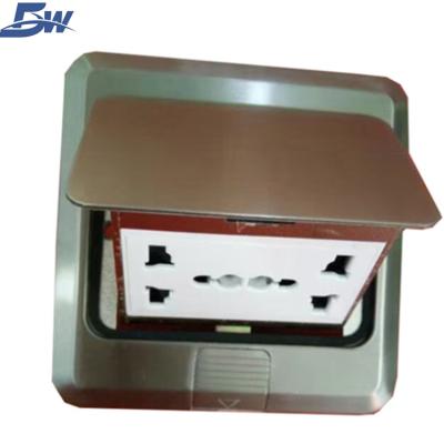 China Easy Installation BW Multiplue Pop Up Floor Socket Box / Floor Socket Outlet With 2 AC Power for sale