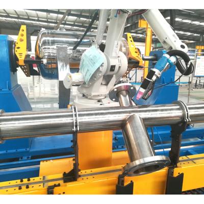 China Building material stores pipe flange welding robotpipe flange welding machine for sale