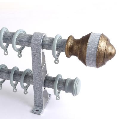 China Nice Design Good Design For Sales Casual Hot Aluminum Metal Curtain Rod 25mm Good For Curtain Home Decor for sale