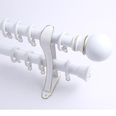 China Modern Aluminum Double Single Curtain Rod Frames Curtain Rods and Rails Window Rods for sale